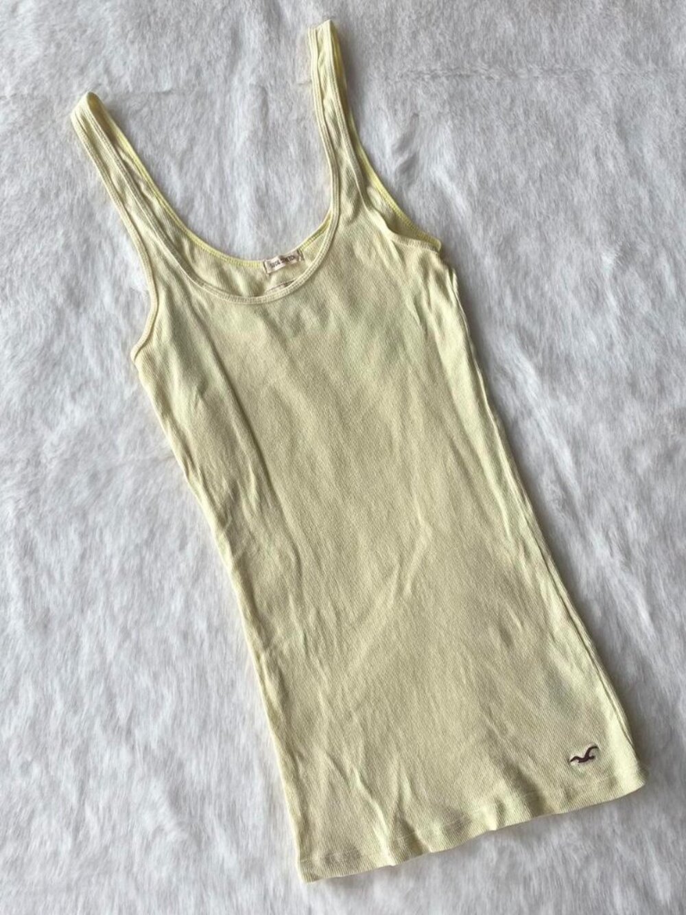 vintage y2k hollister yellow tank top ♡